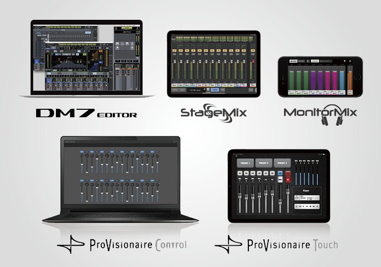 Yamaha Digital Mixing Console DM7: 兼容軟件，方便控制